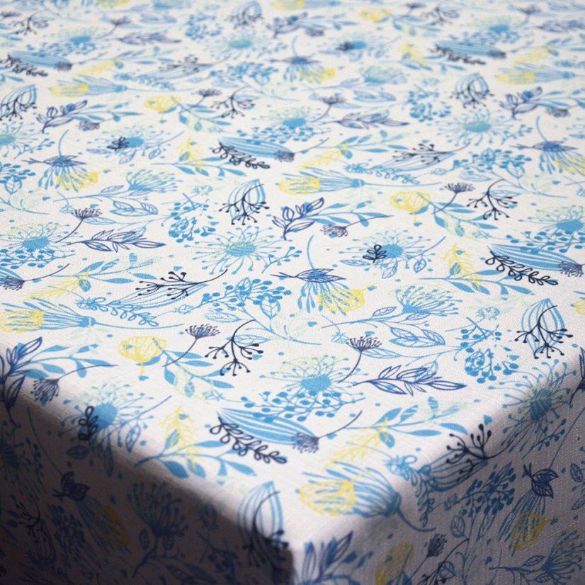 Teflonový ubrus tisk Viva modrá - Vyber rozměr: 50x100