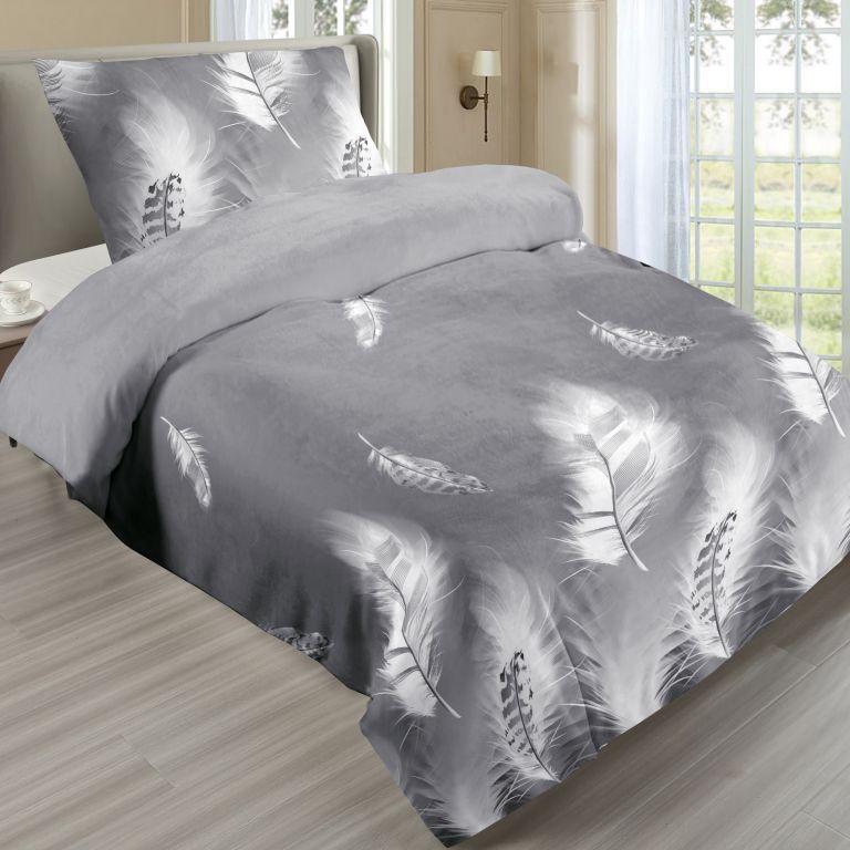 Povlečení mikroflanel Pírka - Rozměr povlečení: 140x200+70x90