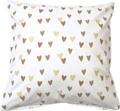 Povlak na polštářek Hnědá srdce