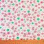 Hladká bavlna –  Růžové kytičky - Šíře materiálu (cm): 160