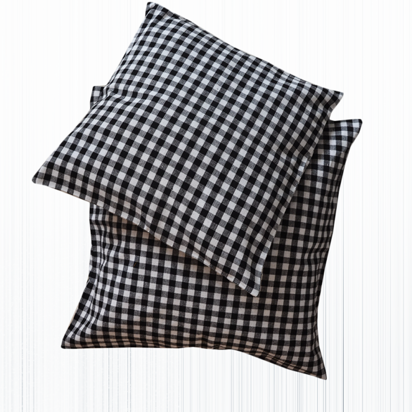 Povlak na polštářek kanafas černý - Rozmer vankúšika: 40x40