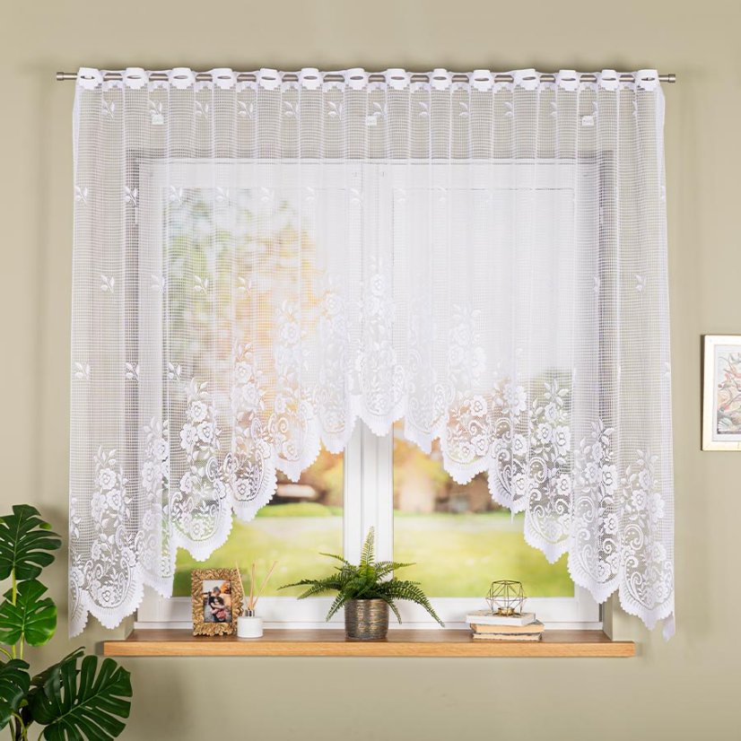 Kusová záclona Sára - Vyber rozměr záclony  ↕VxŠ ↔ (cm): 140x250