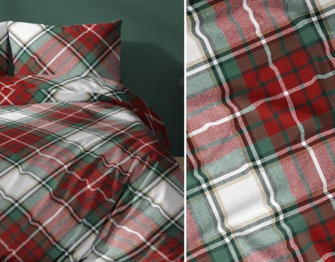 Flanelové povlečení Chrisma - Rozměr povlečení: 140x200+70x90