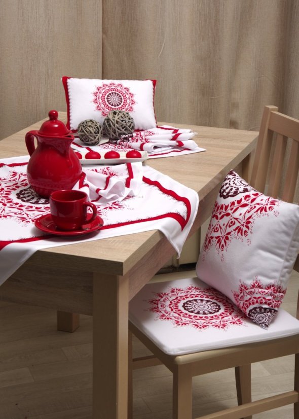 Ubrus Mandala červená - Vyber rozmer: 40x70