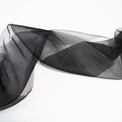 Dekorační organza  - černá
