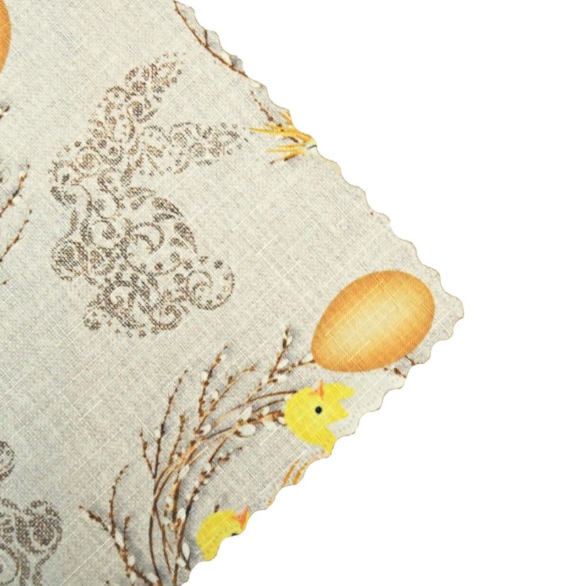 Teflonový velikonoční ubrus Kuřátka - Vyber rozměr: 38x38