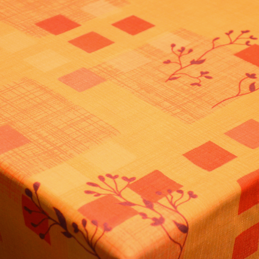 Teflonový ubrus tisk Manila - žlutá - Vyber rozmer: 75x75