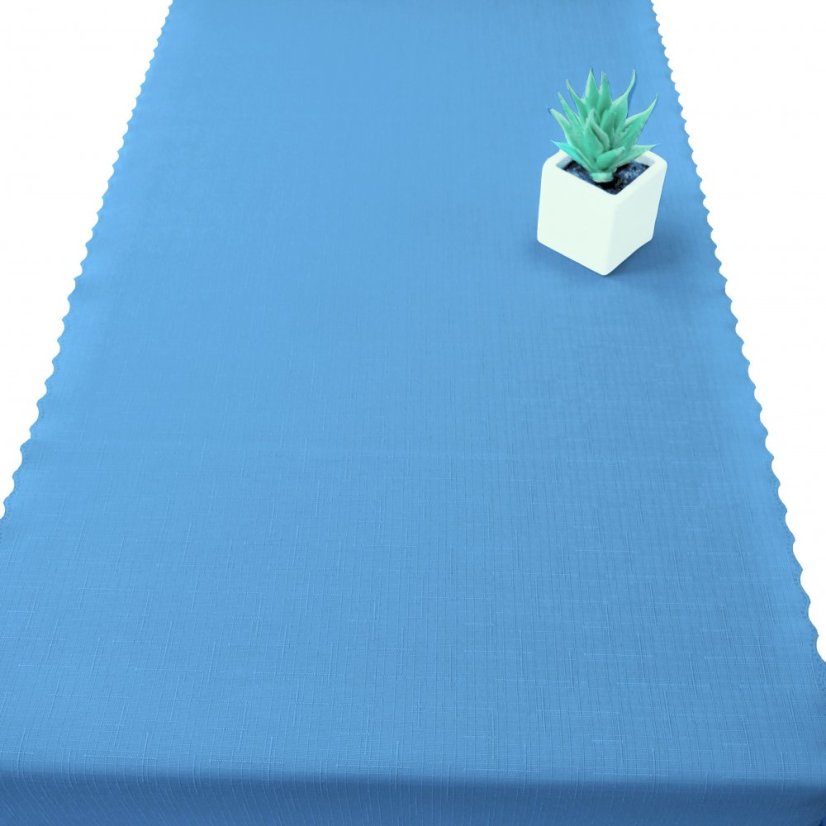 Teflonová šála v metráži - 3112 - sv.modrá - Šíře materiálu ↔ (cm): 38, Vyber okraje: pouze střih