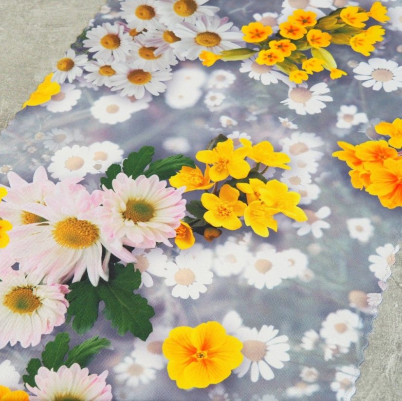 Ubrusové šály Spring - šedé - Vyber rozmer: 40x120