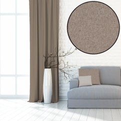Dekoračná látka Blackout Pure oriešková - 280 cm