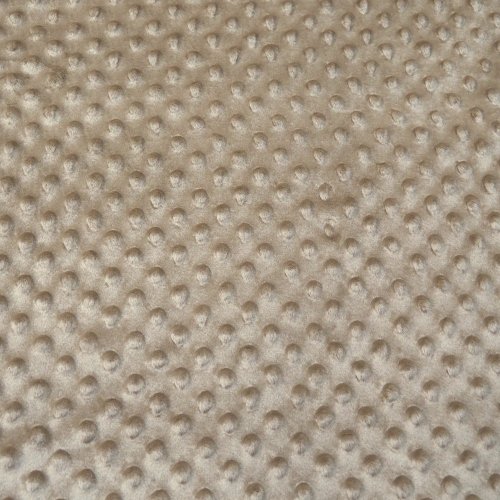 Minky puntíky - sv. hnědé - Šíře materiálu (cm): 160