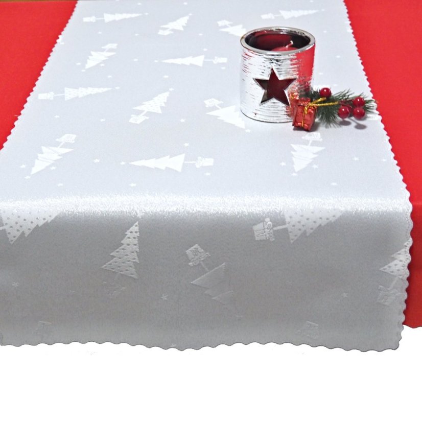 Vánoční ubrusová šála Lamatex - Stromek - Vyber rozměr: 38x120