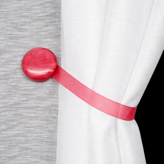 Magnetické spony na závěsy 2 ks - vínové