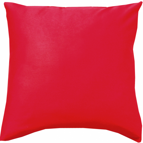 Povlak na polštářek bavlněný satén UNI - červený - Rozměr polštářku: 40x60
