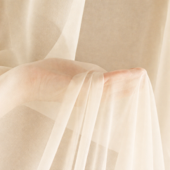 Ecru voál LUX s olůvkem - 365 cm