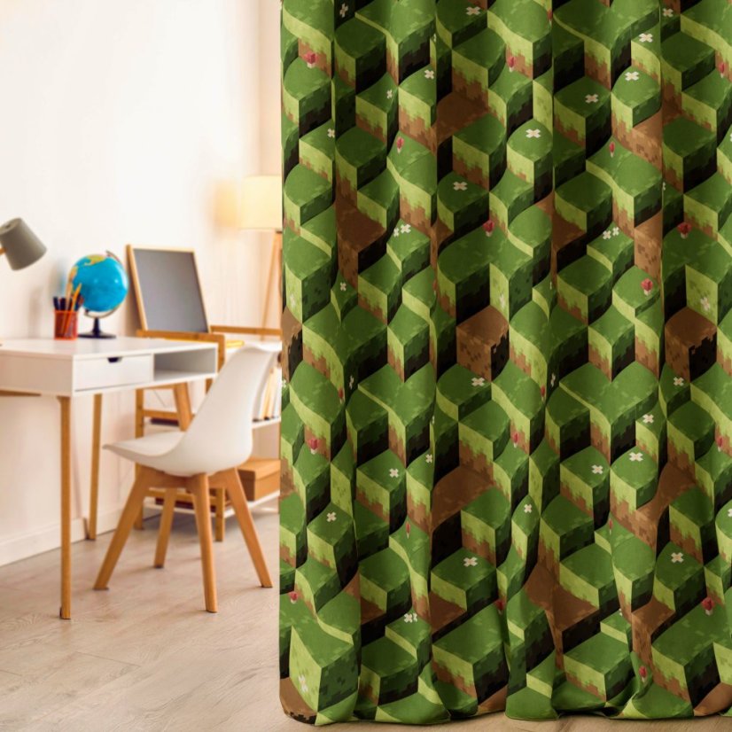 Dekorační látka Pixely - Šíře materiálu ↔ (cm): 160, Vyber šití: bez obšití