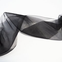 Dekorační organza  - černá