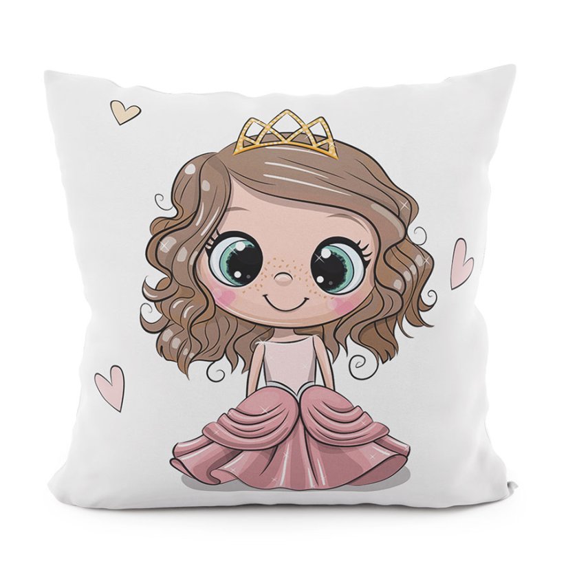 Povlak na polštářek Princezna brunetka