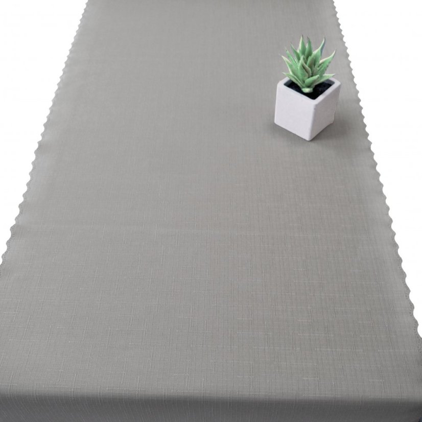 Teflonová šála v metráži - 3267 - šedá - Šíře materiálu ↔ (cm): 38, Vyber okraje: pouze střih