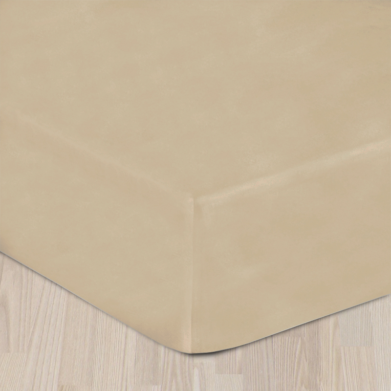 Saténové prostěradlo - béžové - Rozměr prostěradla: 90x200