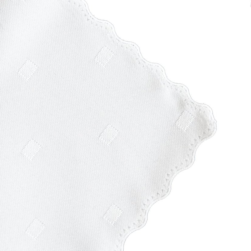 Žakárový ubrus - 1386 bílý - Vyber rozměr: 30x30