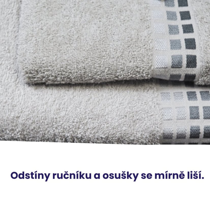 Ručník, osuška Ervin - sv. šedá - Rozměr ručníku: 50x100