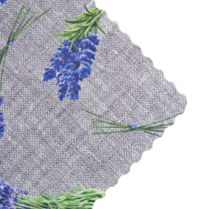 Teflonový ubrus tisk - Levandule nápis - Vyber rozměr: 75x75