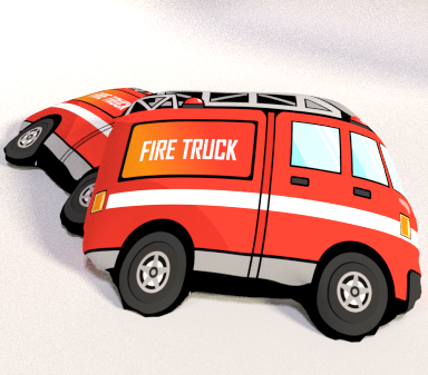 Dětský polštářek Hasičské auto