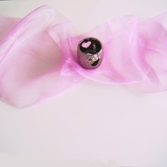 Dekoračná organza - fialová