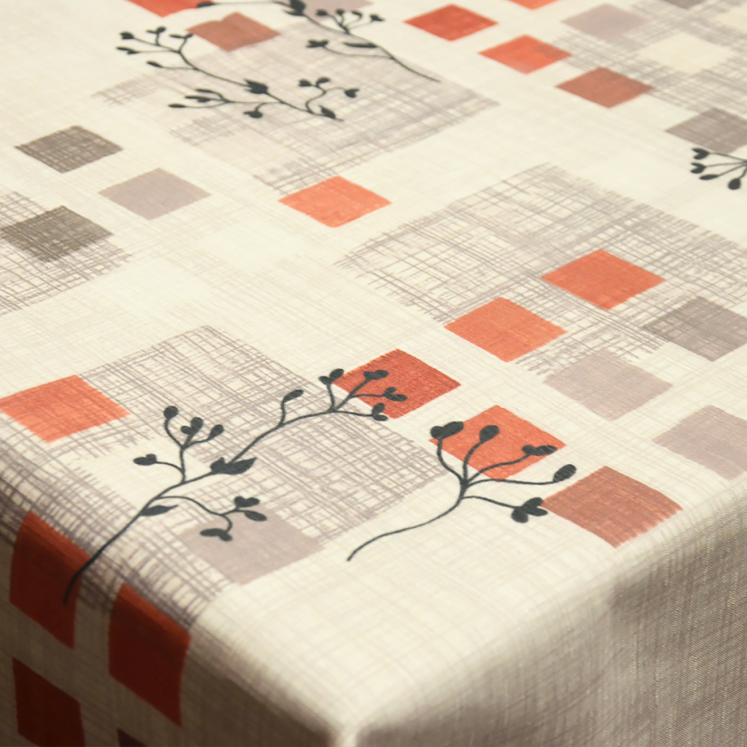 Teflonový ubrus tisk Manila - krémová - Vyber rozmer: 75x75