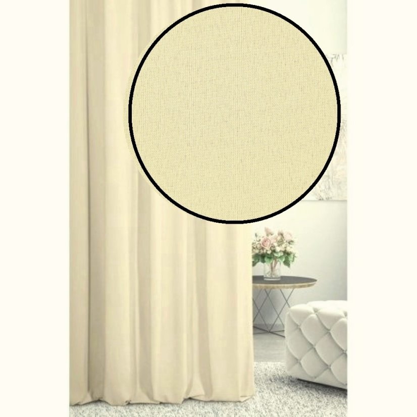 Dekorační látka Rongo - smetanová - Šíře materiálu ↔ (cm): 150, Vyber šití: bez obšití