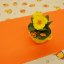 Velikonoční ubrus - vejce oranžové - Rozměr ubrusu: 38x38