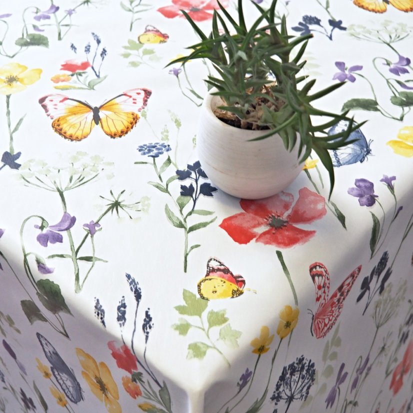 PVC ubrus - Louka s motýlky - Vyber rozměr: 100x140
