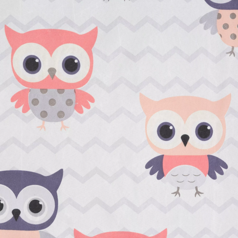 Kusový závěs s očky Sovičky - Vyber rozměr závěsu ↕VxŠ ↔ (cm): 250 x 140 cm