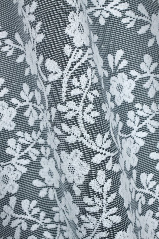 Vitrážová záclona Adleta 2 - Vyber výšku ↕ (cm): 40, Vyber šití: bez obšití