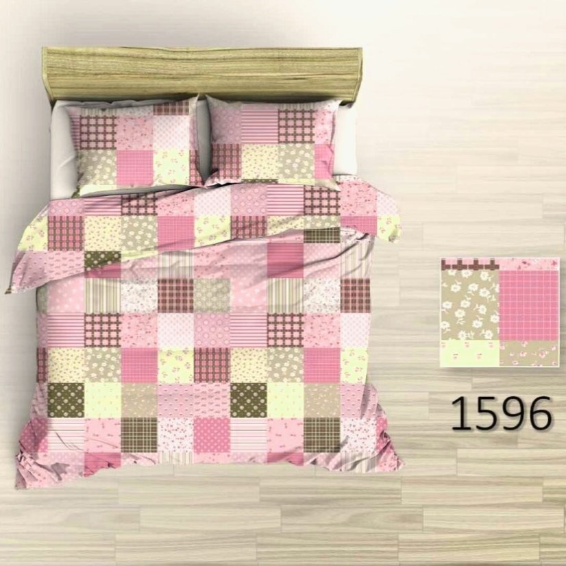 Povlečení krep Valerie - růžové - Rozměr povlečení: 140x200+70x90