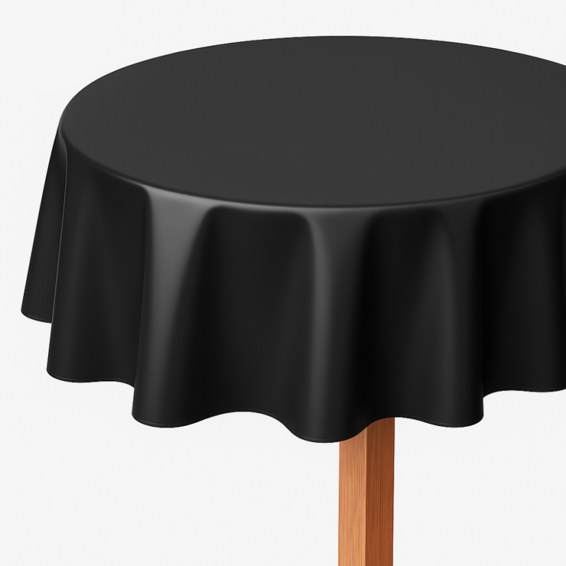 PVC ubrus - Černý - Vyber rozměr: 100x140