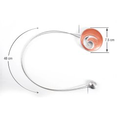 Magnetická spona na závěsy - Šarlot - oranžová