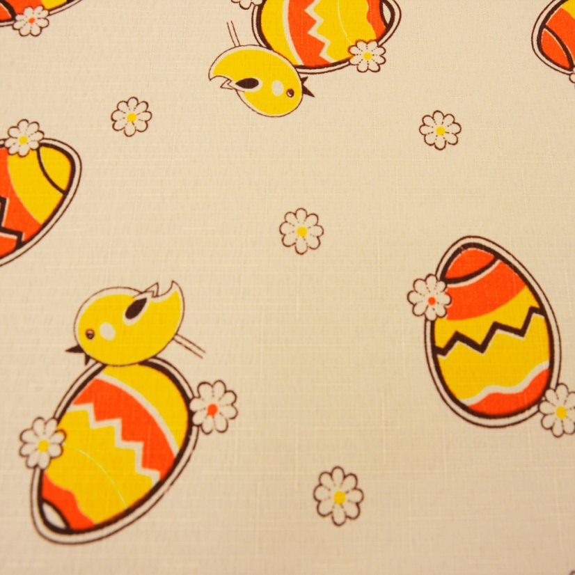 Velikonoční ubrus - vejce oranžové - Vyber rozměr: 38x38