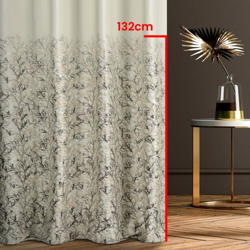 Kusový závěs Valencie – béžový - Vyber rozměr závěsu ↕VxŠ ↔ (cm): 250 x 150