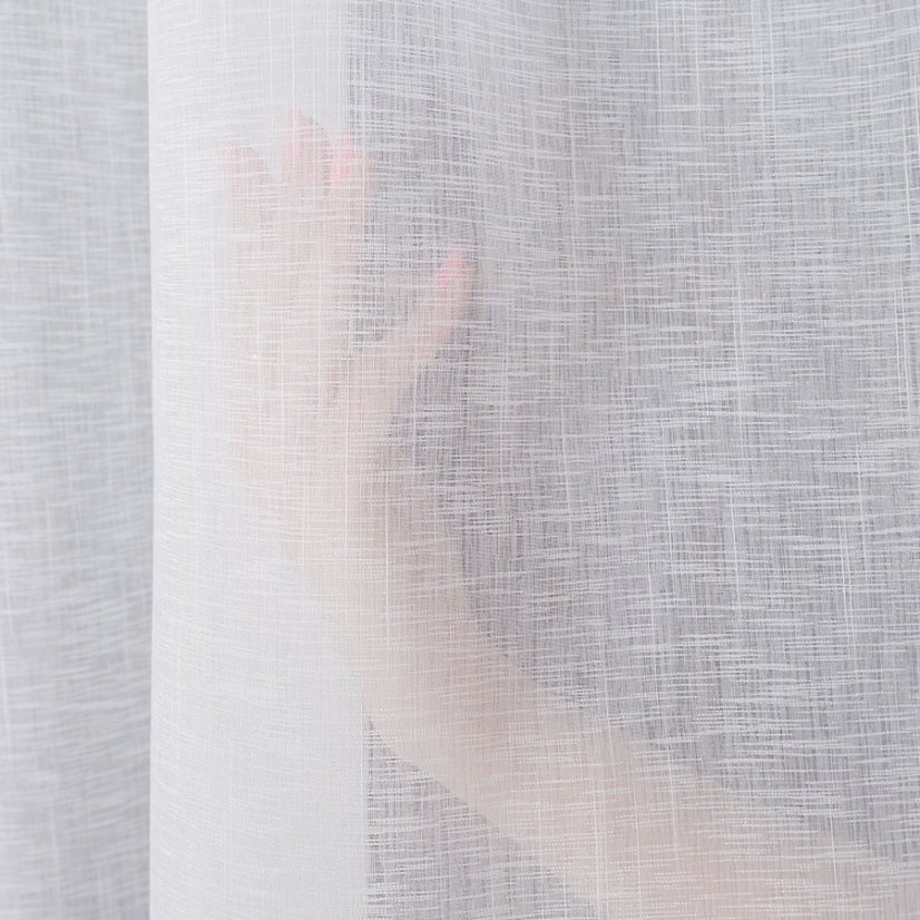 Záclona s olůvkem Adra - nehořlavá - Vyber výšku ↕ (cm): 300, Vyber šití: bez obšití