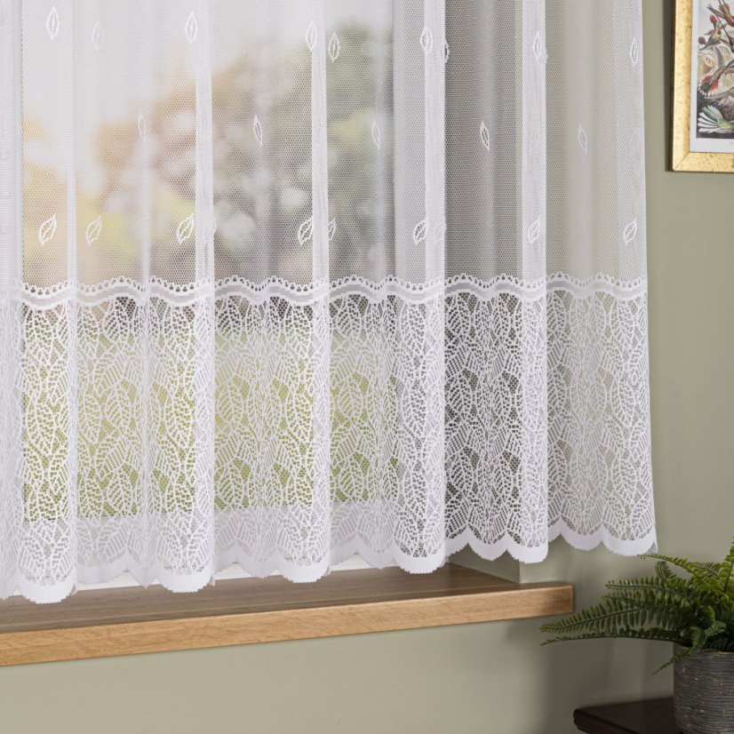 Záclona Doda - Vyber výšku ↕ (cm): 155, Vyber šití: bez obšití