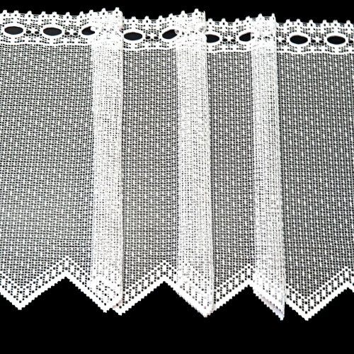 Vitrážová záclona Blanka - Vyber výšku (cm): 50, Vyberte šití: bez obšití