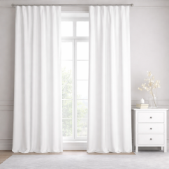 Dekorační látka Blackout bílá - 320 cm