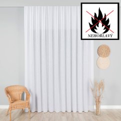 Záclona s olůvkem Adra - nehořlavá
