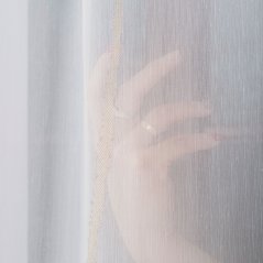 Kusová záclona Valéria s olůvkem - béžová