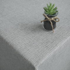 PVC ubrusovina - Natura šedá