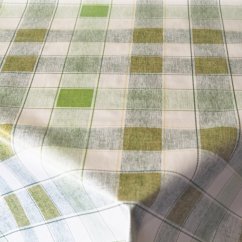 PVC obrusovina - Kocky zelené