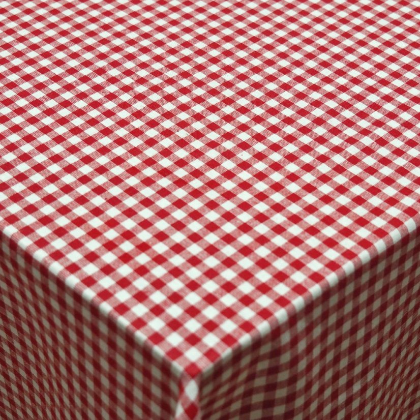 Ubrus a prostírání kanafas - červený 5 mm - Vyber rozměr: 70x70