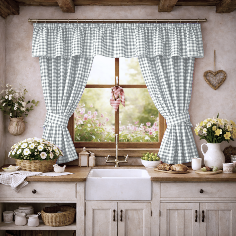 Kanafasový závěsový set